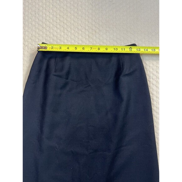 Bernard‎ Zins Asymmetric Skirt Cashmere Wool Blend | Black | Size 4 - Picture 7 of 7